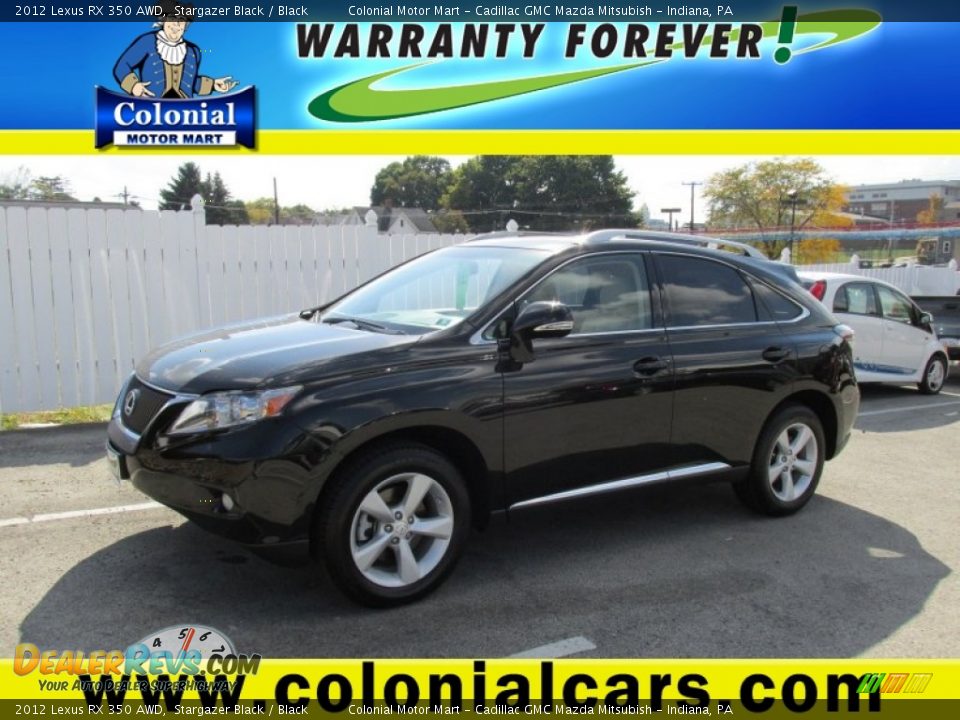 2012 Lexus RX 350 AWD Stargazer Black / Black Photo #1