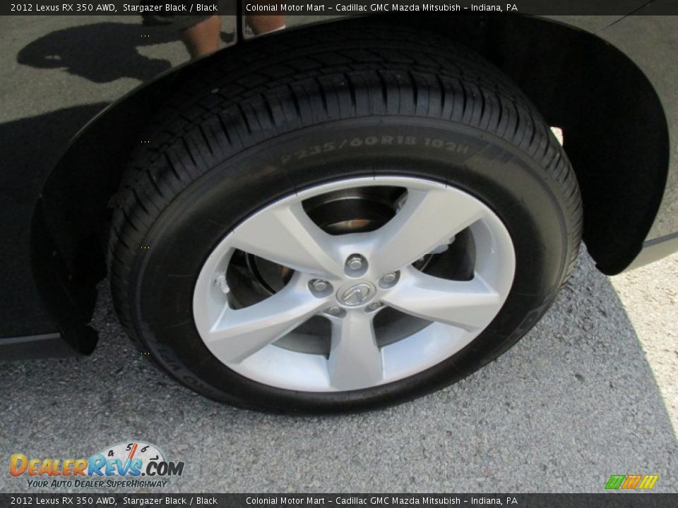 2012 Lexus RX 350 AWD Stargazer Black / Black Photo #3