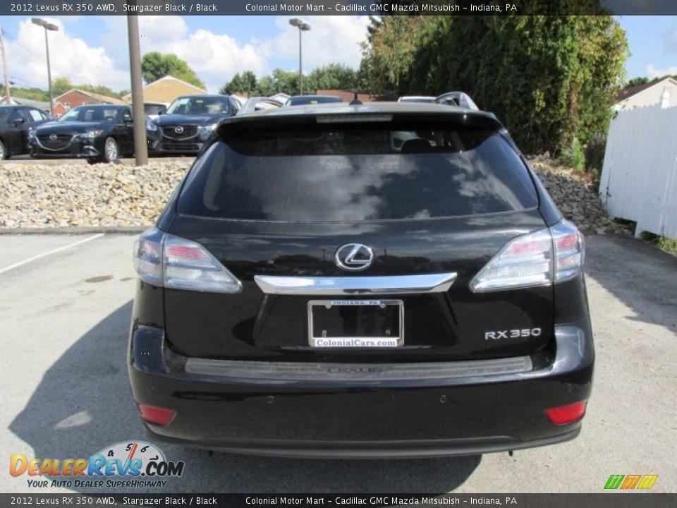 2012 Lexus RX 350 AWD Stargazer Black / Black Photo #5