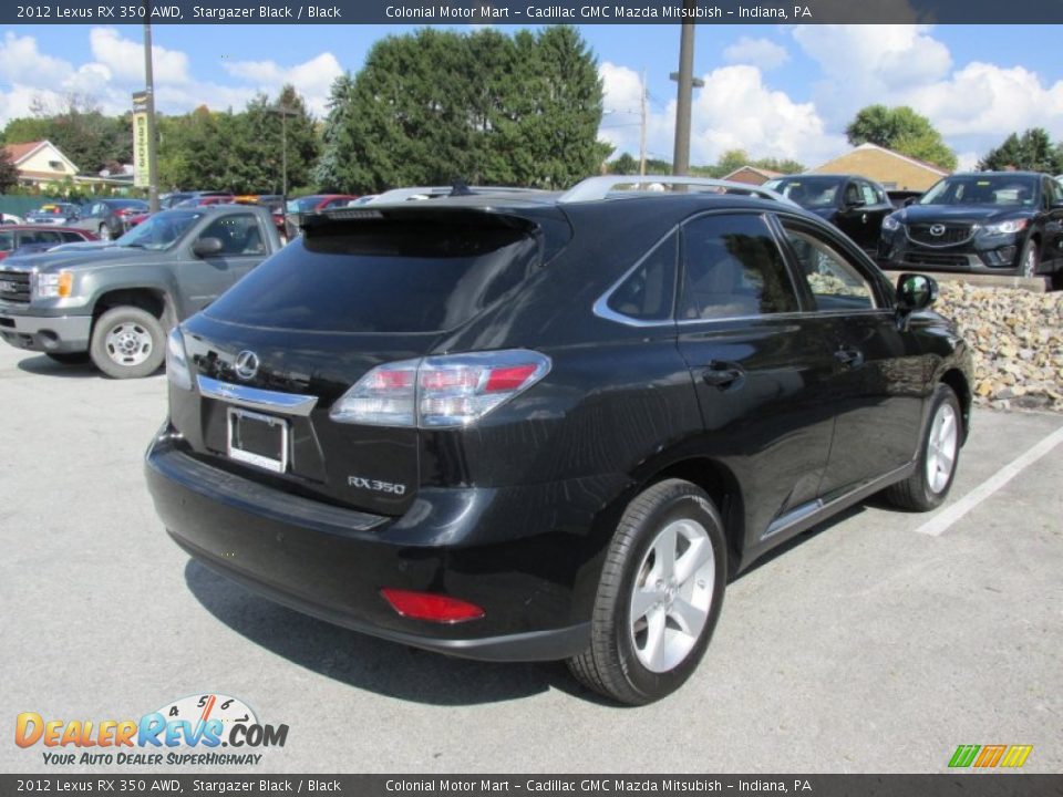 2012 Lexus RX 350 AWD Stargazer Black / Black Photo #6