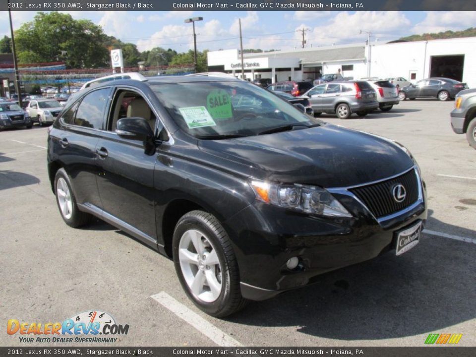 2012 Lexus RX 350 AWD Stargazer Black / Black Photo #7