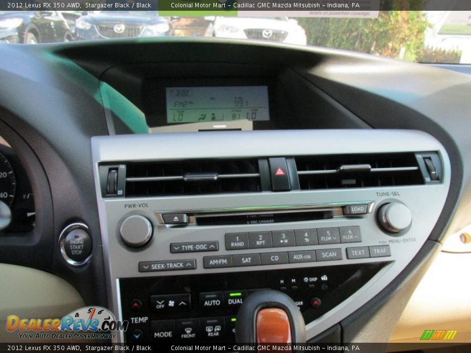 2012 Lexus RX 350 AWD Stargazer Black / Black Photo #16