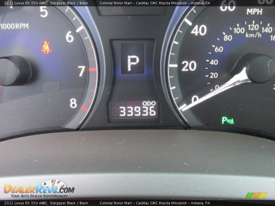 2012 Lexus RX 350 AWD Stargazer Black / Black Photo #20