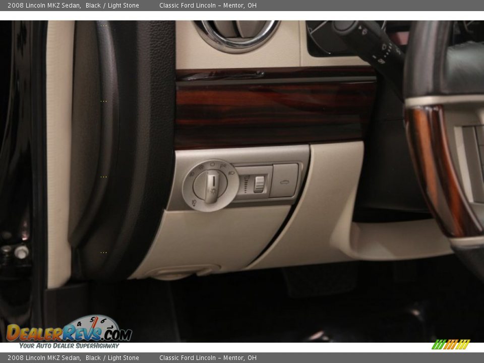 2008 Lincoln MKZ Sedan Black / Light Stone Photo #6