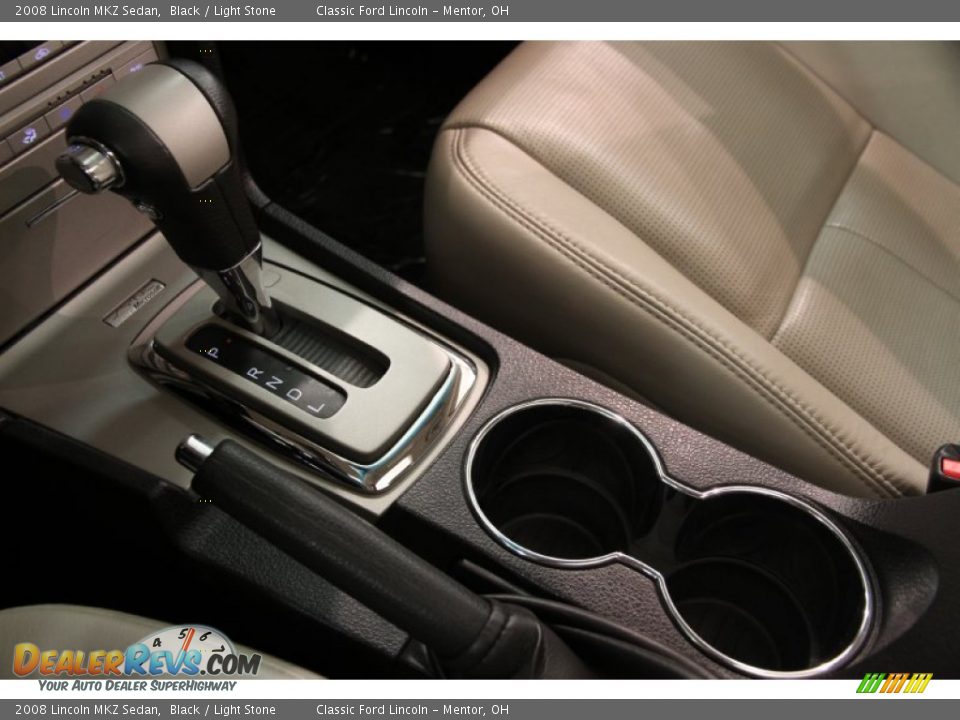2008 Lincoln MKZ Sedan Black / Light Stone Photo #15