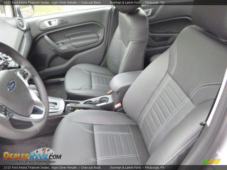 Front Seat of 2015 Ford Fiesta Titanium Sedan Photo #7