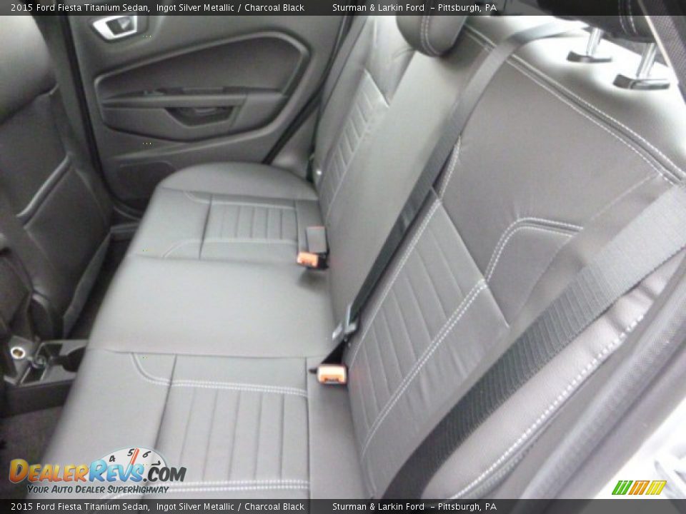 Rear Seat of 2015 Ford Fiesta Titanium Sedan Photo #8