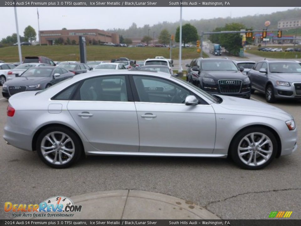 2014 Audi S4 Premium plus 3.0 TFSI quattro Ice Silver Metallic / Black/Lunar Silver Photo #6