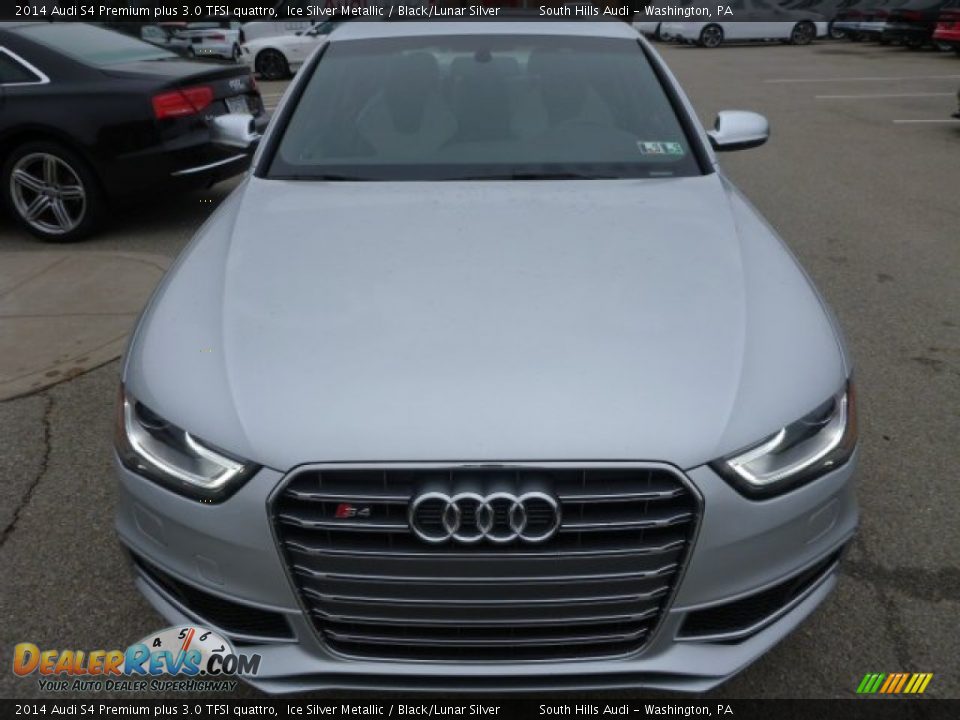 2014 Audi S4 Premium plus 3.0 TFSI quattro Ice Silver Metallic / Black/Lunar Silver Photo #8