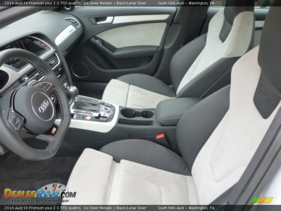 2014 Audi S4 Premium plus 3.0 TFSI quattro Ice Silver Metallic / Black/Lunar Silver Photo #10