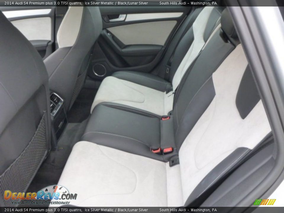 2014 Audi S4 Premium plus 3.0 TFSI quattro Ice Silver Metallic / Black/Lunar Silver Photo #11