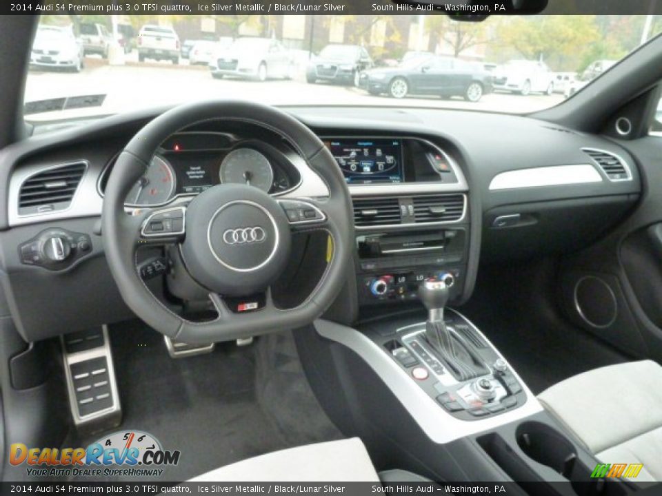 2014 Audi S4 Premium plus 3.0 TFSI quattro Ice Silver Metallic / Black/Lunar Silver Photo #12
