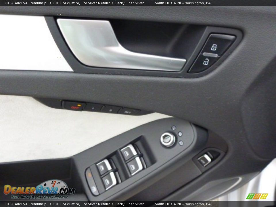 2014 Audi S4 Premium plus 3.0 TFSI quattro Ice Silver Metallic / Black/Lunar Silver Photo #13