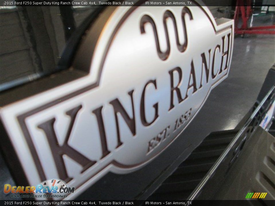 2015 Ford F250 Super Duty King Ranch Crew Cab 4x4 Tuxedo Black / Black Photo #7