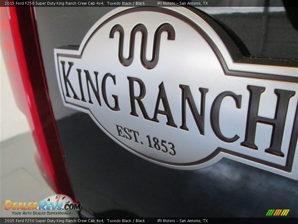 2015 Ford F250 Super Duty King Ranch Crew Cab 4x4 Tuxedo Black / Black Photo #11
