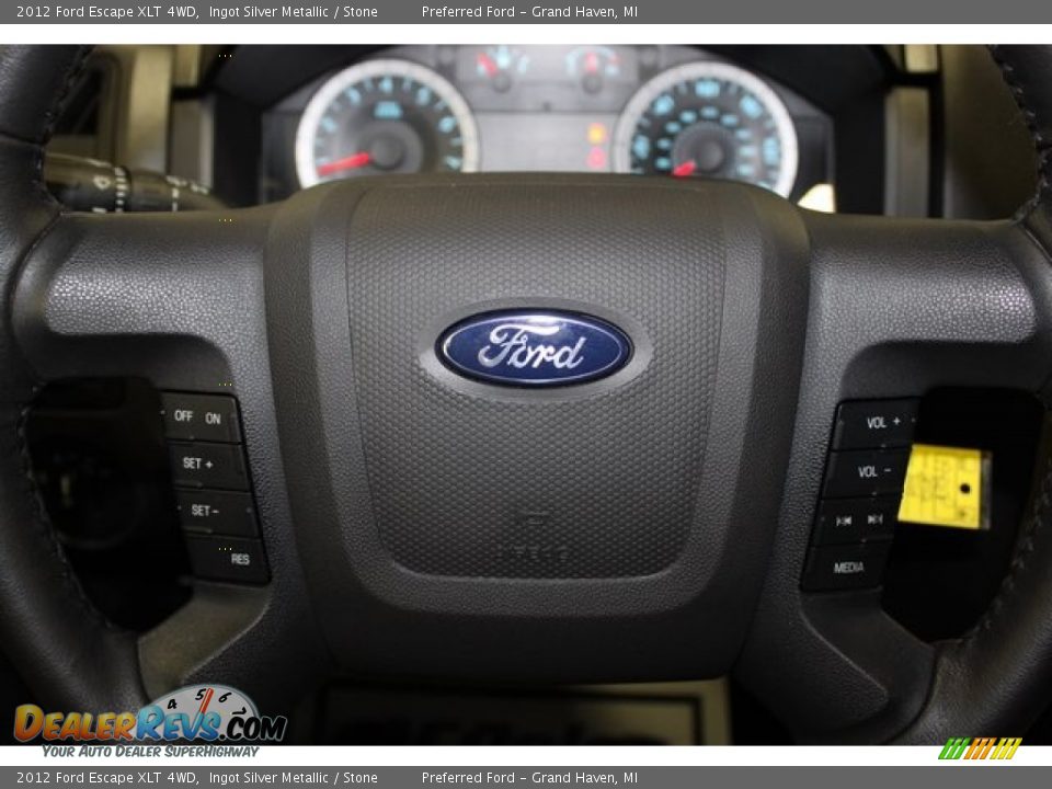 2012 Ford Escape XLT 4WD Ingot Silver Metallic / Stone Photo #33