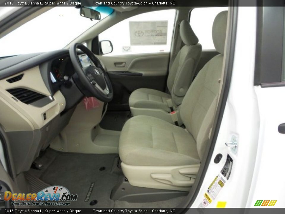2015 Toyota Sienna L Super White / Bisque Photo #13