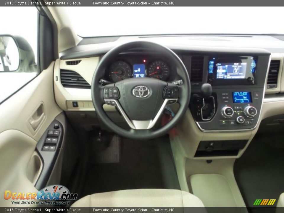 2015 Toyota Sienna L Super White / Bisque Photo #18