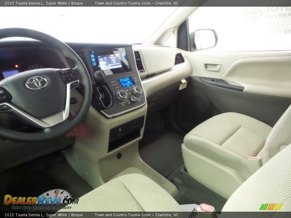 2015 Toyota Sienna L Super White / Bisque Photo #23