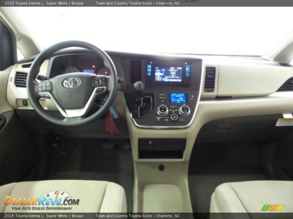 2015 Toyota Sienna L Super White / Bisque Photo #24