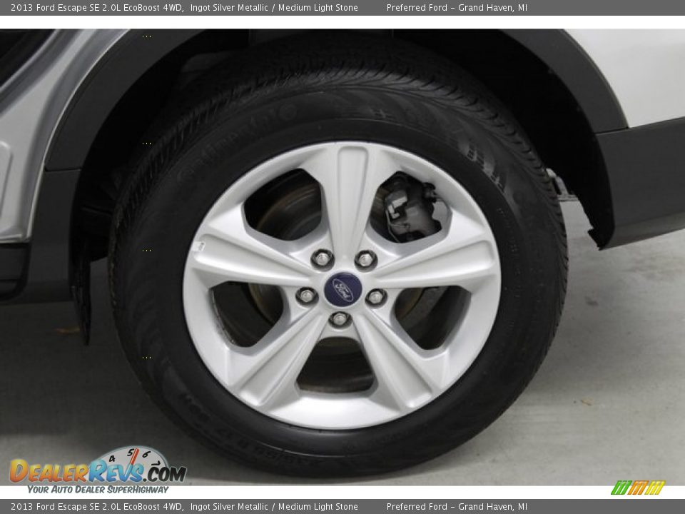 2013 Ford Escape SE 2.0L EcoBoost 4WD Ingot Silver Metallic / Medium Light Stone Photo #16