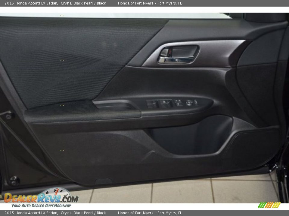 2015 Honda Accord LX Sedan Crystal Black Pearl / Black Photo #8