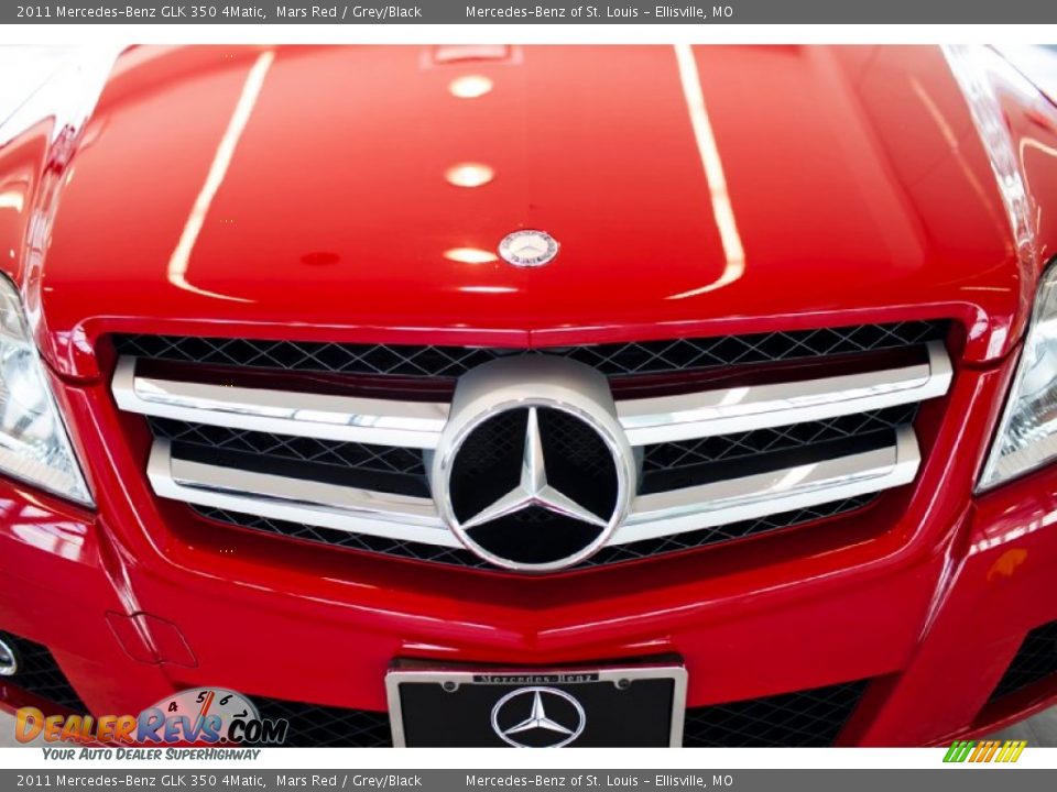 2011 Mercedes-Benz GLK 350 4Matic Mars Red / Grey/Black Photo #11