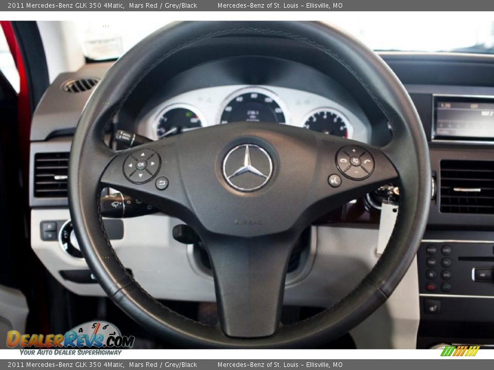 2011 Mercedes-Benz GLK 350 4Matic Mars Red / Grey/Black Photo #24