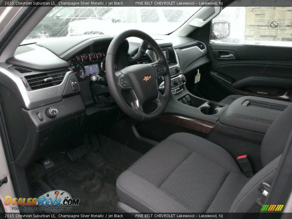 Jet Black Interior - 2015 Chevrolet Suburban LS Photo #8