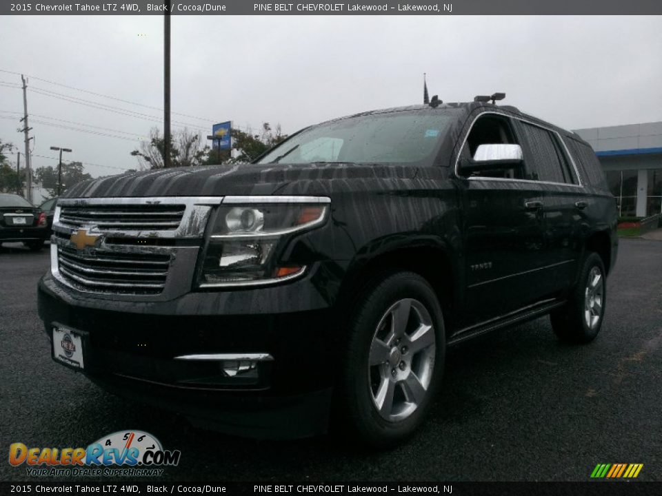 2015 Chevrolet Tahoe LTZ 4WD Black / Cocoa/Dune Photo #1
