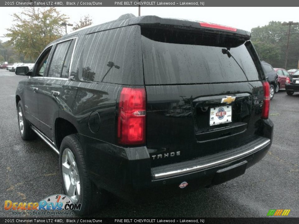 2015 Chevrolet Tahoe LTZ 4WD Black / Cocoa/Dune Photo #4