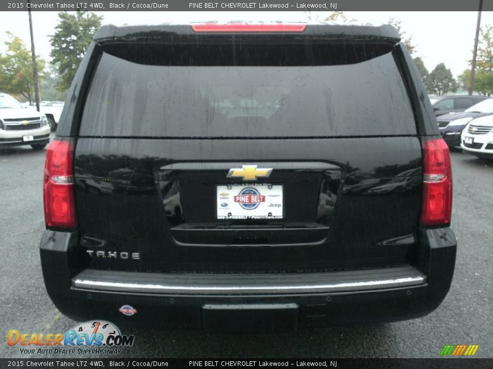 2015 Chevrolet Tahoe LTZ 4WD Black / Cocoa/Dune Photo #5