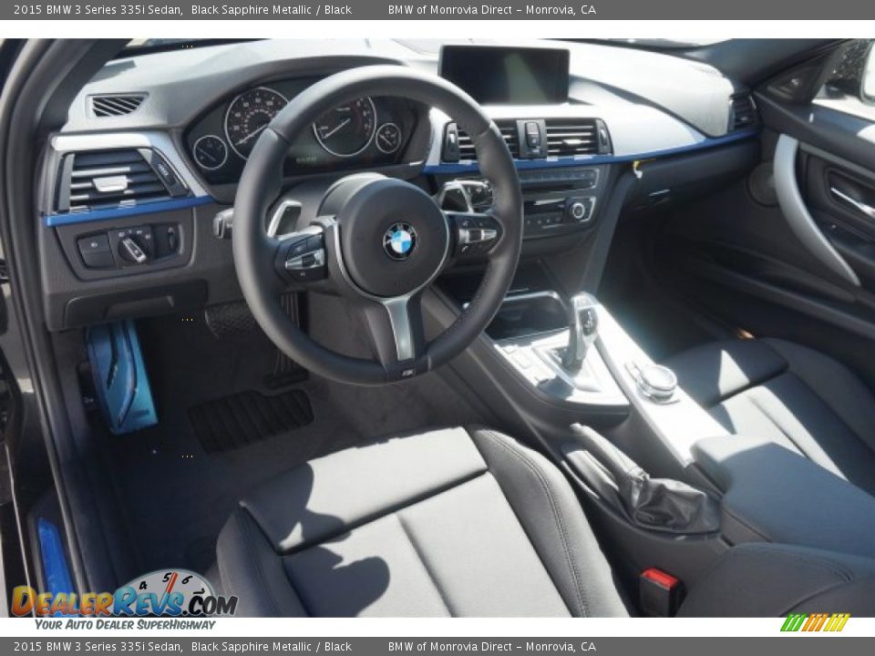 2015 BMW 3 Series 335i Sedan Black Sapphire Metallic / Black Photo #6