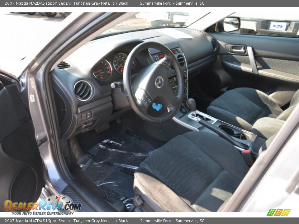 2007 Mazda MAZDA6 i Sport Sedan Tungsten Gray Metallic / Black Photo #10