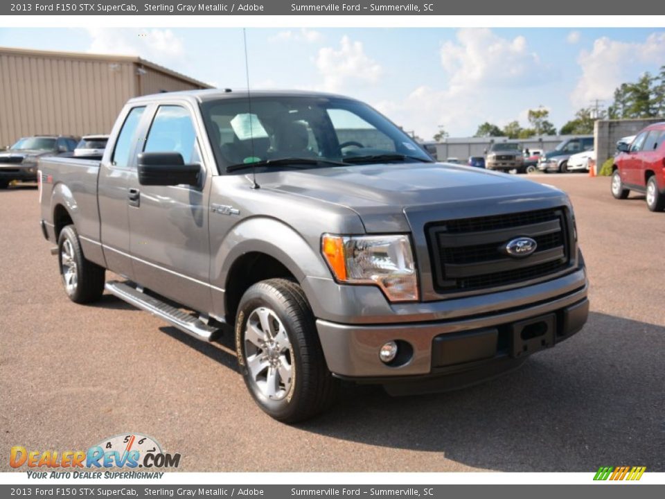 2013 Ford F150 STX SuperCab Sterling Gray Metallic / Adobe Photo #1