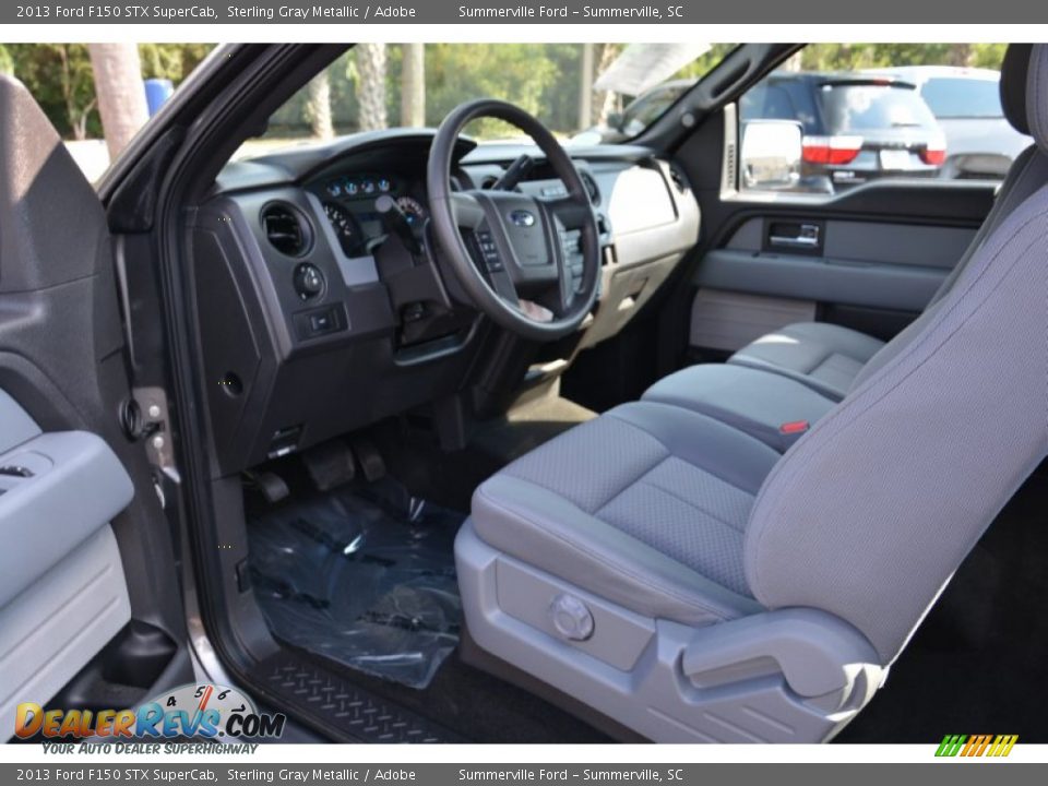 2013 Ford F150 STX SuperCab Sterling Gray Metallic / Adobe Photo #10