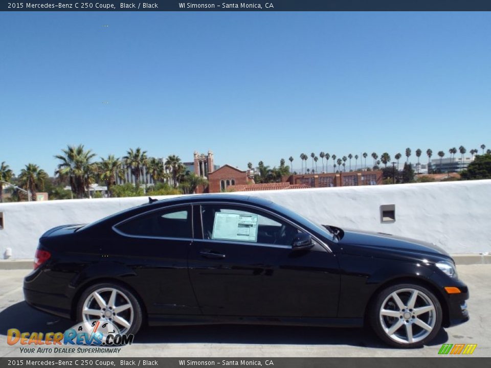 2015 Mercedes-Benz C 250 Coupe Black / Black Photo #3