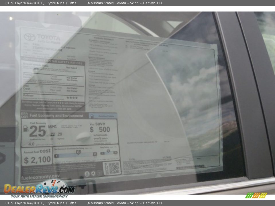 2015 Toyota RAV4 XLE Pyrite Mica / Latte Photo #10