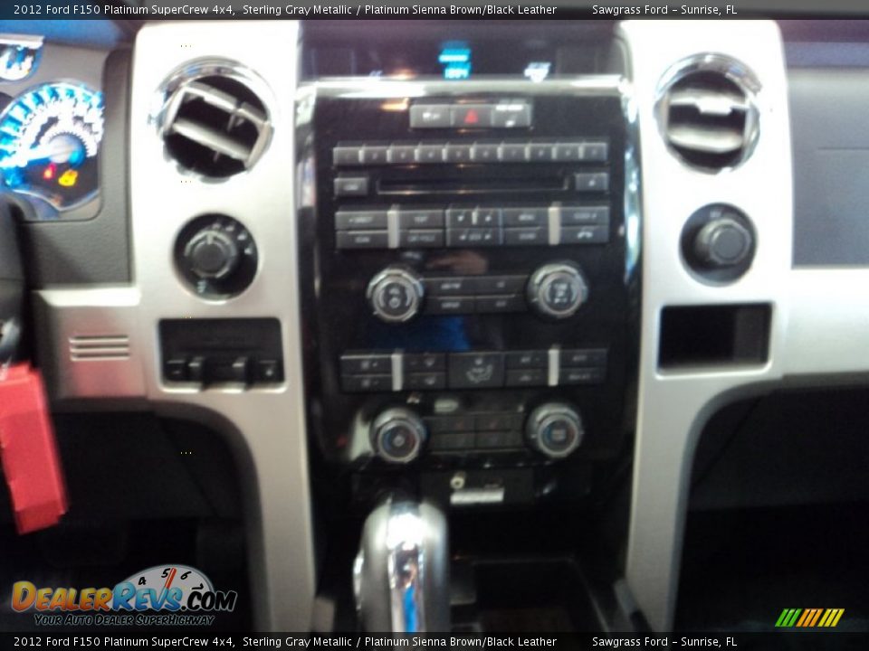 2012 Ford F150 Platinum SuperCrew 4x4 Sterling Gray Metallic / Platinum Sienna Brown/Black Leather Photo #28