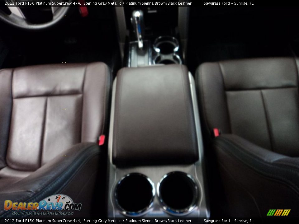 2012 Ford F150 Platinum SuperCrew 4x4 Sterling Gray Metallic / Platinum Sienna Brown/Black Leather Photo #30