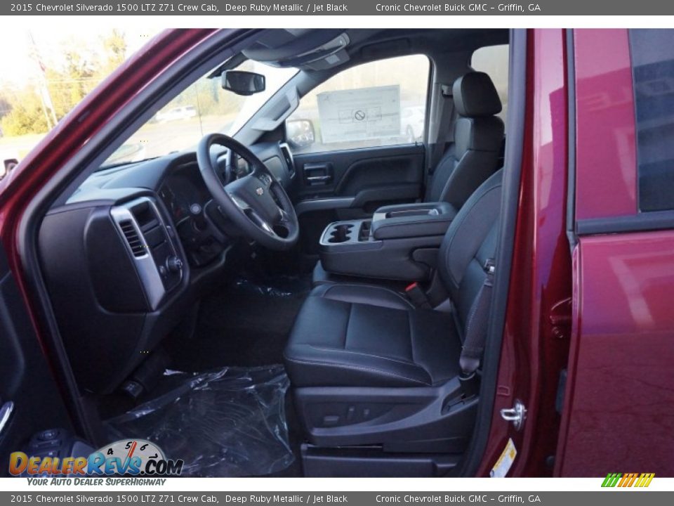Jet Black Interior - 2015 Chevrolet Silverado 1500 LTZ Z71 Crew Cab Photo #9
