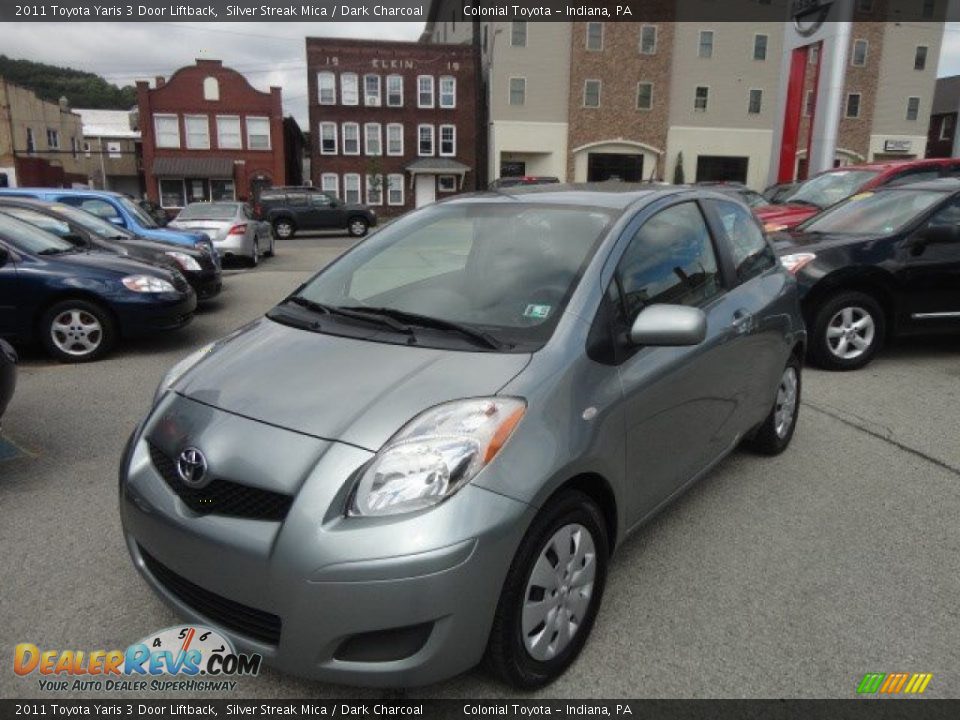 2011 Toyota Yaris 3 Door Liftback Silver Streak Mica / Dark Charcoal Photo #1