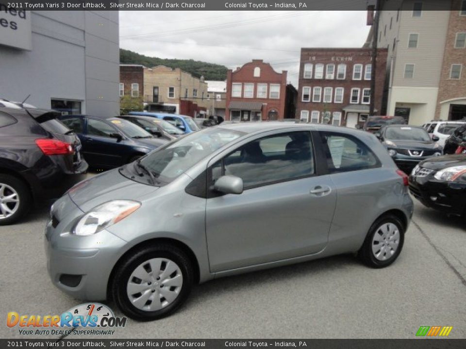 2011 Toyota Yaris 3 Door Liftback Silver Streak Mica / Dark Charcoal Photo #2