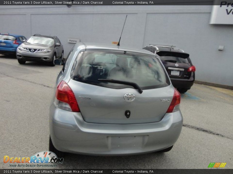 2011 Toyota Yaris 3 Door Liftback Silver Streak Mica / Dark Charcoal Photo #4