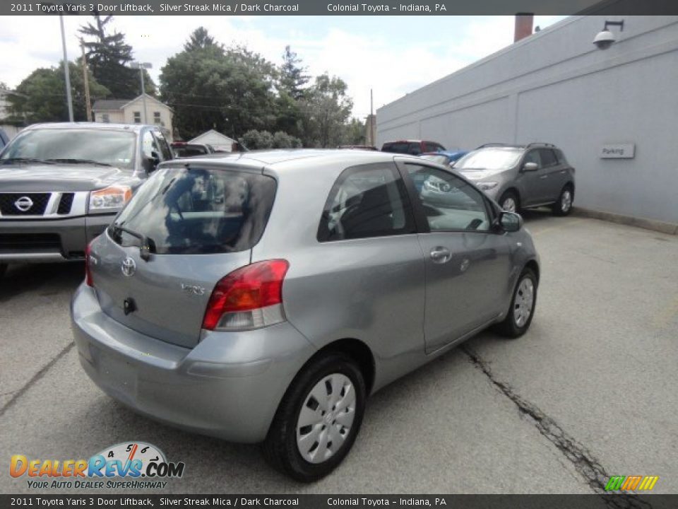 2011 Toyota Yaris 3 Door Liftback Silver Streak Mica / Dark Charcoal Photo #5