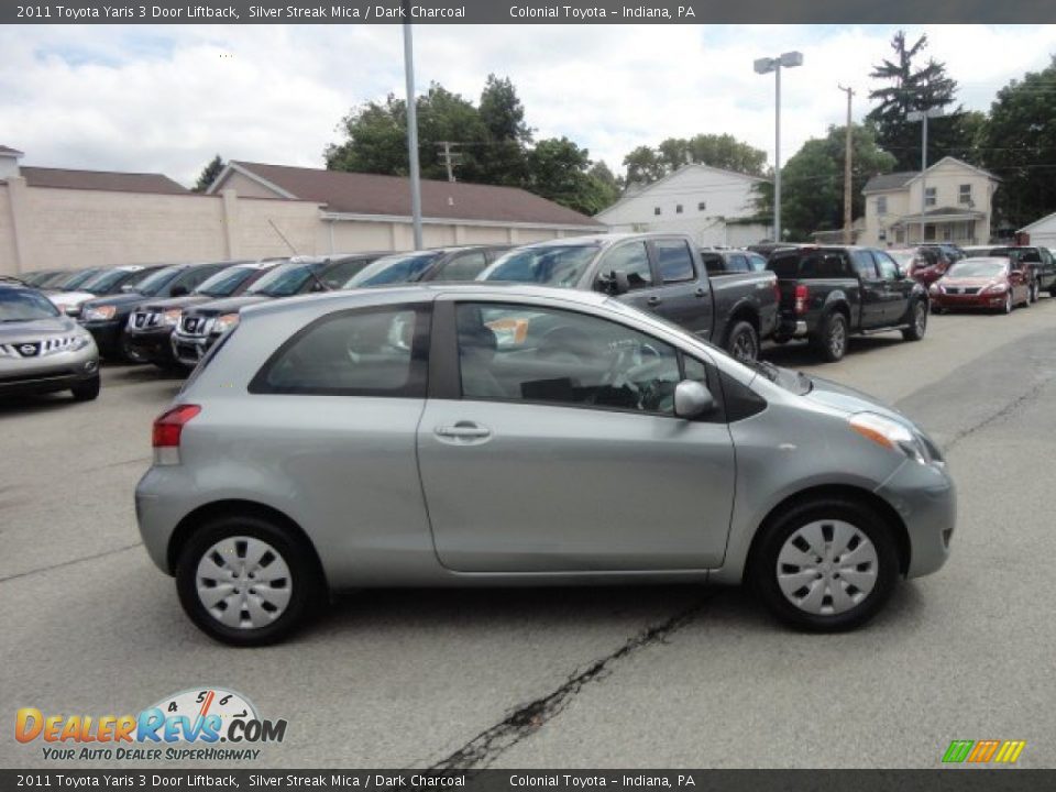 2011 Toyota Yaris 3 Door Liftback Silver Streak Mica / Dark Charcoal Photo #6