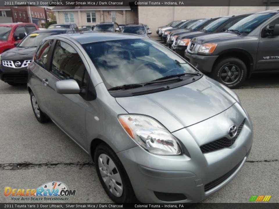 2011 Toyota Yaris 3 Door Liftback Silver Streak Mica / Dark Charcoal Photo #7