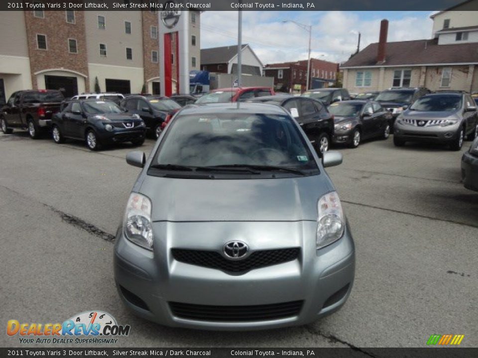 2011 Toyota Yaris 3 Door Liftback Silver Streak Mica / Dark Charcoal Photo #8