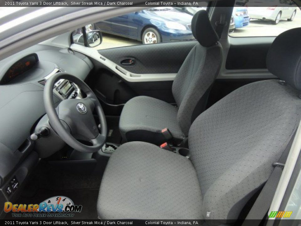2011 Toyota Yaris 3 Door Liftback Silver Streak Mica / Dark Charcoal Photo #10