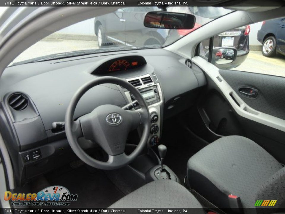 2011 Toyota Yaris 3 Door Liftback Silver Streak Mica / Dark Charcoal Photo #11